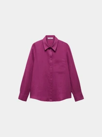 Рубашки MANGO Lino модель 67085722_88 Фото