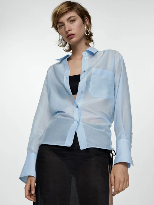 Рубашки MANGO COSILK модель 67007133_50 Фото