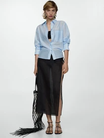 Рубашки MANGO COSILK модель 67007133_50 Фото