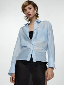 Рубашки MANGO COSILK модель 67007133_50 Фото