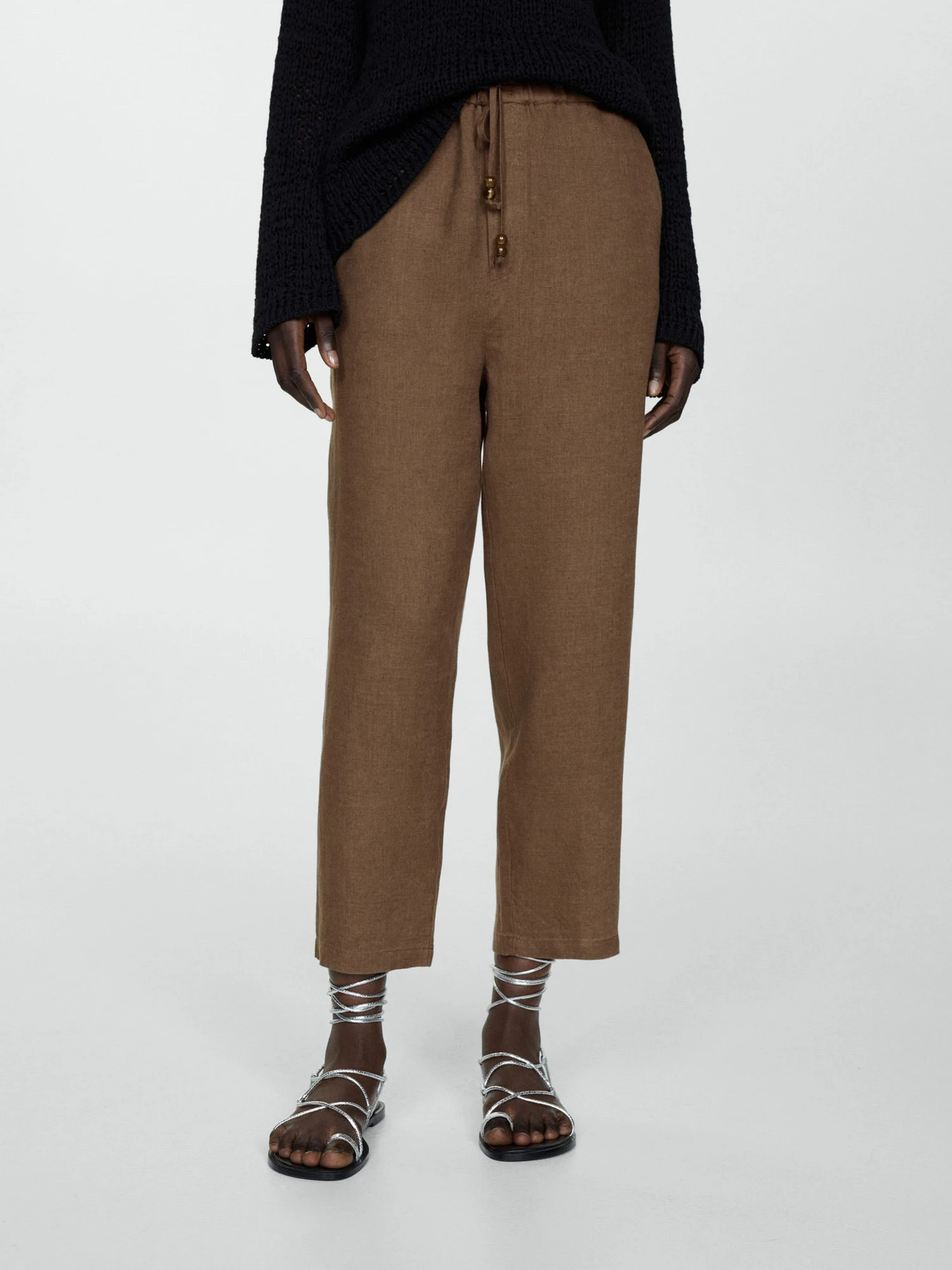Штани MANGO Linen модель 67075724_34 Фото