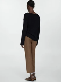 Штани MANGO Linen модель 67075724_34 Фото