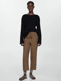 Штани MANGO Linen модель 67075724_34 Фото