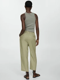 Брюки MANGO Linen модель 67075724_43 Фото