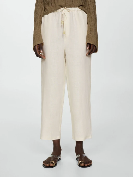 Штани MANGO LINEN модель 67075724_5 Фото