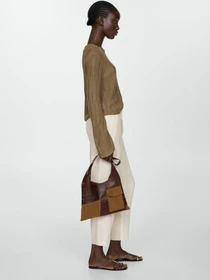 Штани MANGO LINEN модель 67075724_5 Фото