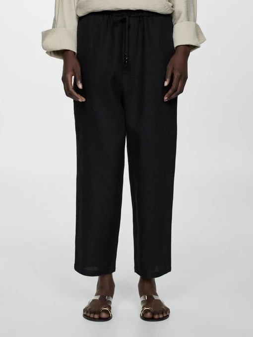 Штани MANGO Linen модель 67075724_99 Фото