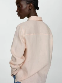 Рубашки MANGO Lino модель 67085722_83 Фото