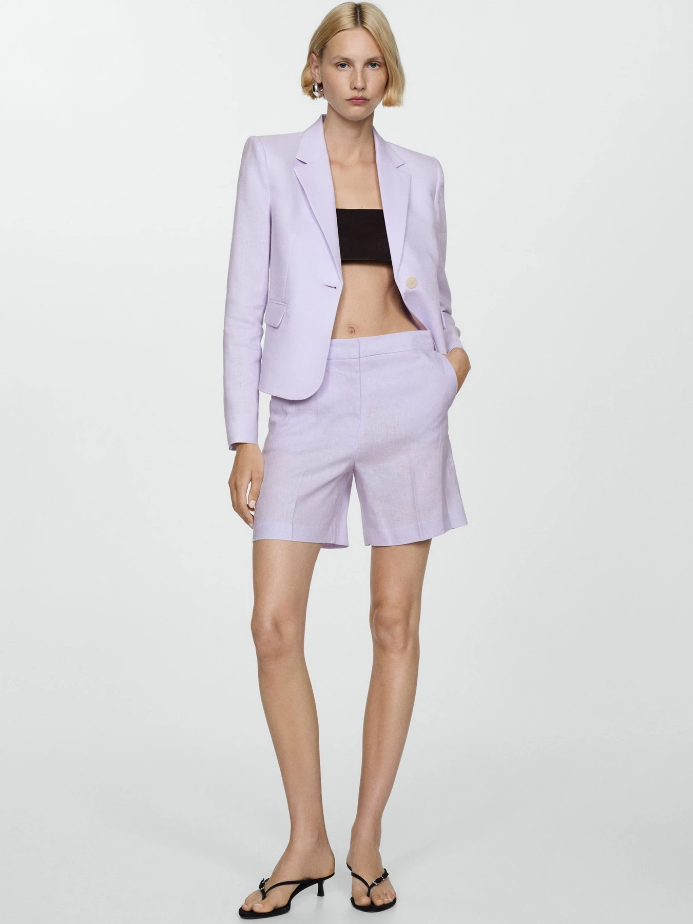 Шорты MANGO Clotat модель 77090369_68 Фото