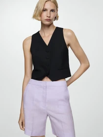 Шорты MANGO Clotat модель 77090369_68 Фото