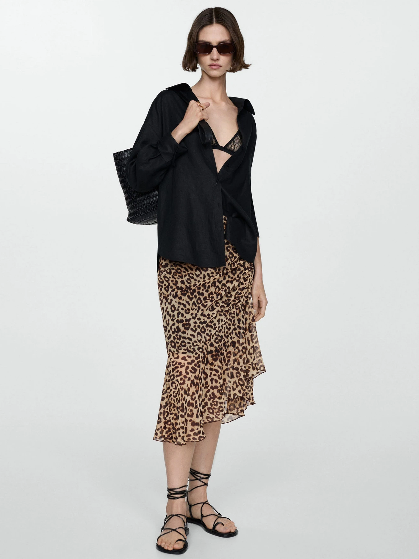 Спідниці MANGO Leo модель 77010378_99 Фото