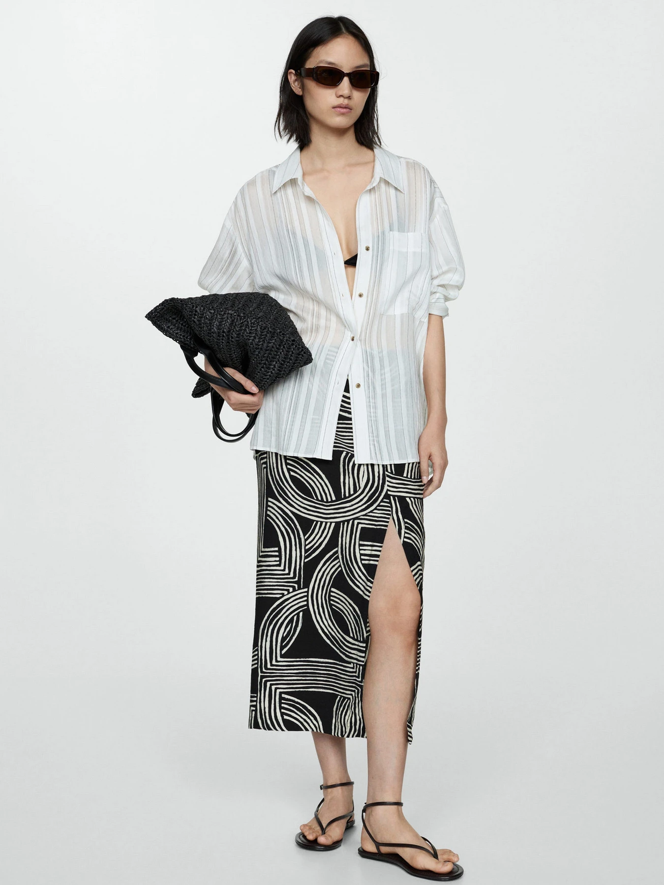 Юбки MANGO Hawai модель 77040349_99 Юбки MANGO Hawai модель 77040349_99 Фото