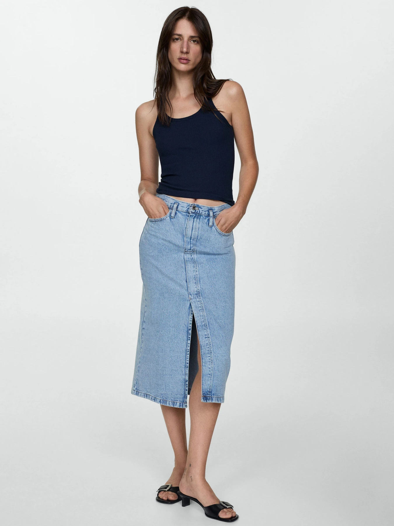 Юбки MANGO Soleil модель 77040364_TC Фото