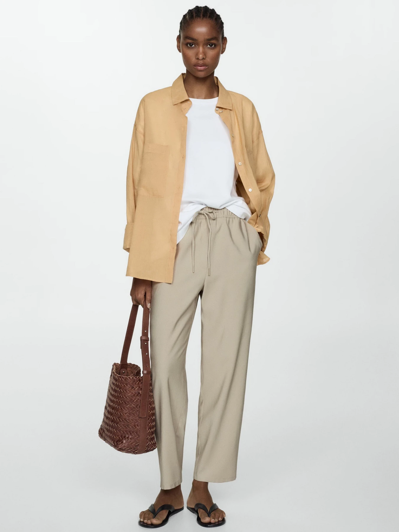 Брюки MANGO Fluido модель 77060350_8 Брюки MANGO Fluido модель 77060350_8 Фото