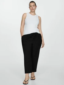 Брюки MANGO Fluido модель 77060350_99 Фото