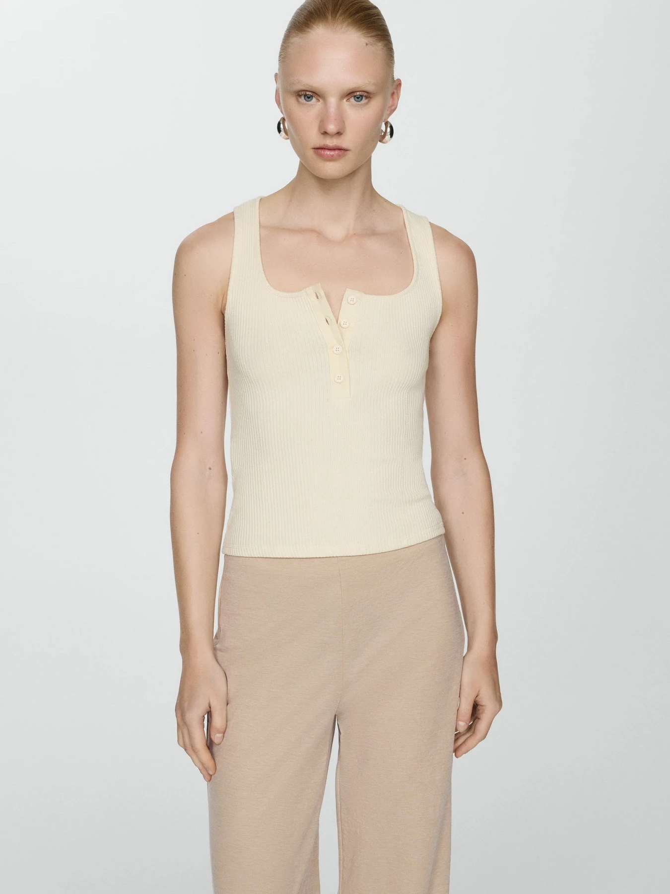 Брюки MANGO Peach модель 77070361_8 Фото