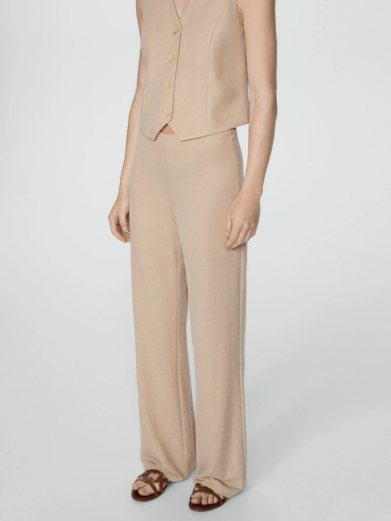 Брюки MANGO Peach модель 77070361_8 Фото