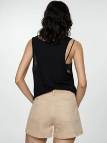 Шорты MANGO Clea модель 77030331_7 Фото