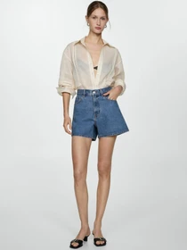 Шорты MANGO Zoe модель 77090570_TM Фото