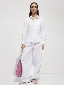Рубашки MANGO Lino модель 77020348_2 Фото