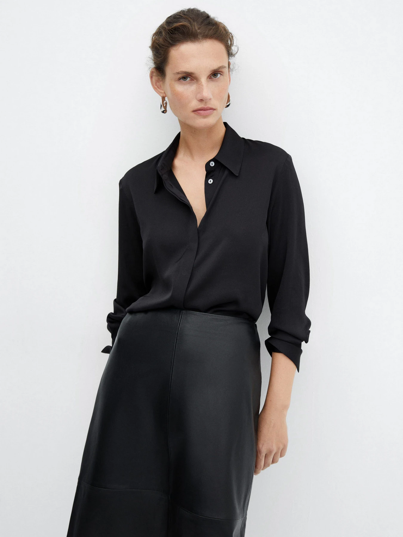 Рубашки MANGO Ideale модель 57003777_99 Фото