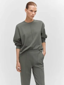 Брюки MANGO Pique модель 57064404_92 Фото