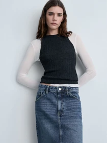 Юбки MANGO модель 87040637_TO Фото