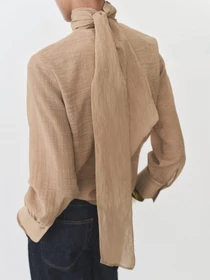 Рубашки MANGO BROWN модель 87025766_30 Фото
