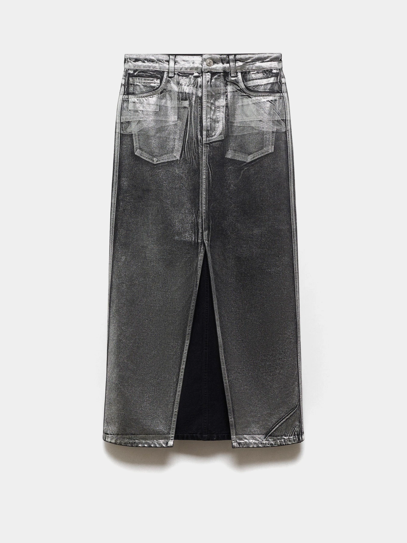 Юбки MANGO Shimmer модель 57049104_99 Фото