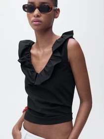 Футболки и поло MANGO VOLANT модель 87068267_99 Фото