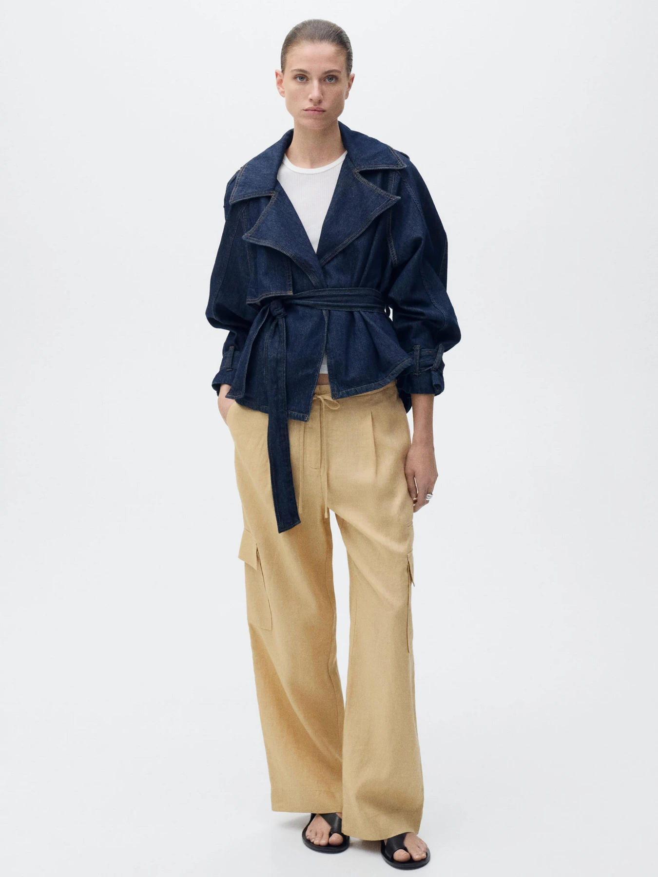 Брюки MANGO OLIVE модель 87059063_15 Брюки MANGO OLIVE модель 87059063_15 Фото