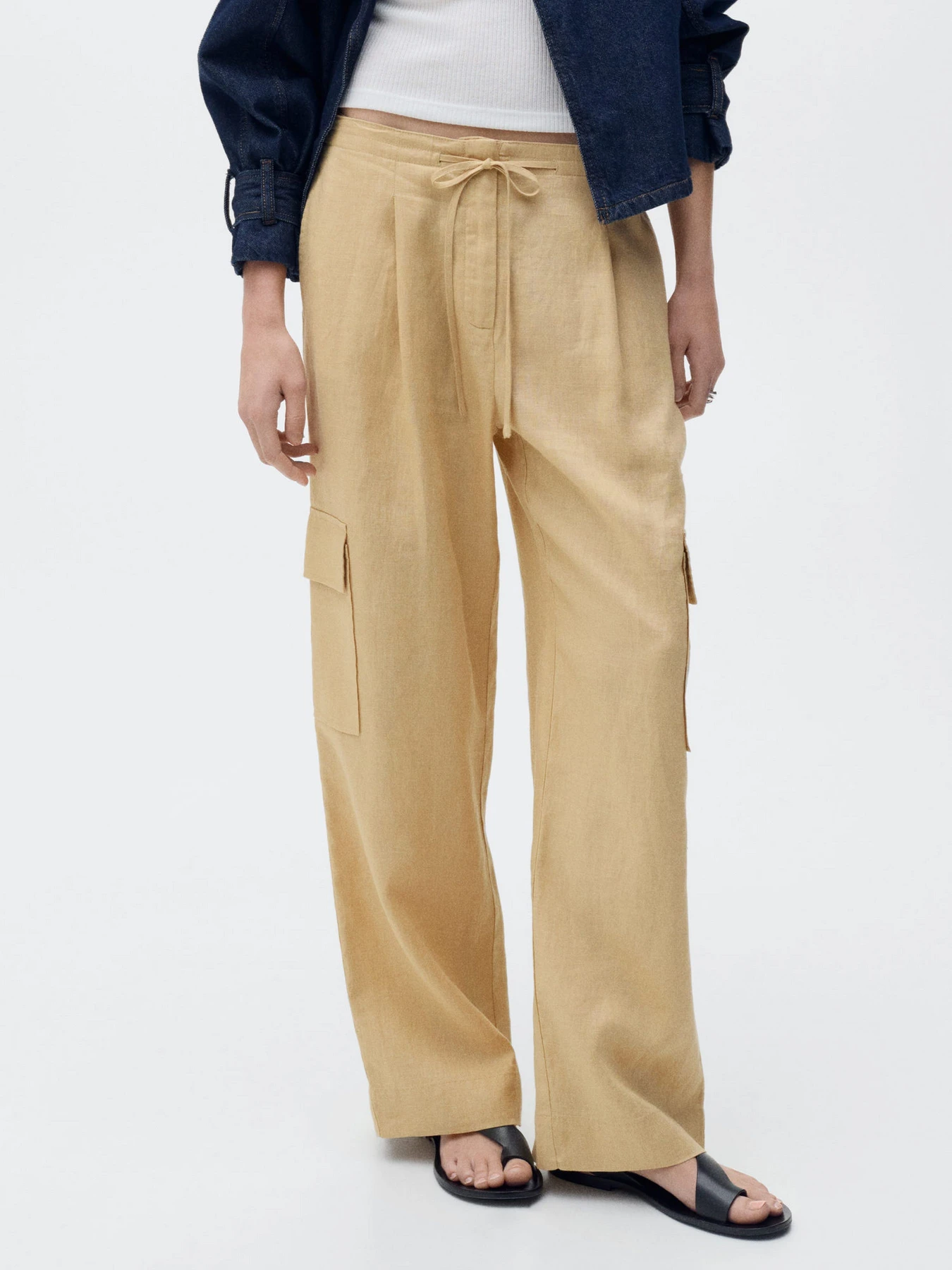 Брюки MANGO OLIVE модель 87059063_15 Брюки MANGO OLIVE модель 87059063_15 Фото