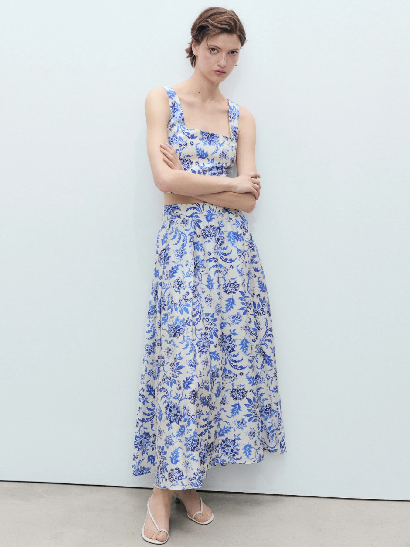 Юбки MANGO INDIGO модель 87068646_2 Фото