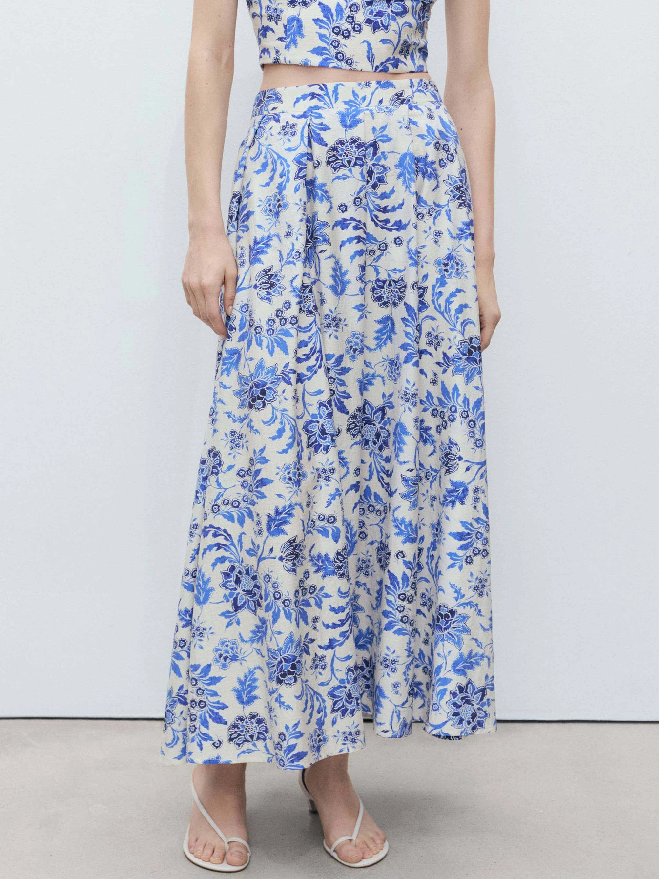Юбки MANGO INDIGO модель 87068646_2 Фото