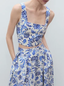 Юбки MANGO INDIGO модель 87068646_2 Фото
