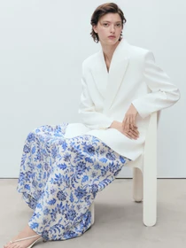 Юбки MANGO INDIGO модель 87068646_2 Фото