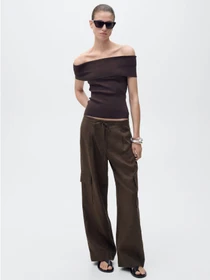 Штани MANGO OLIVE модель 87059063_30 Фото
