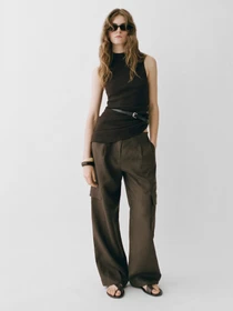 Штани MANGO OLIVE модель 87059063_30 Фото