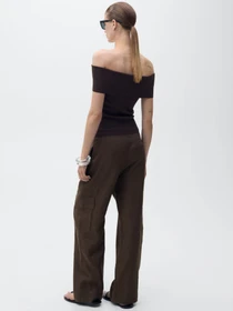 Штани MANGO OLIVE модель 87059063_30 Фото