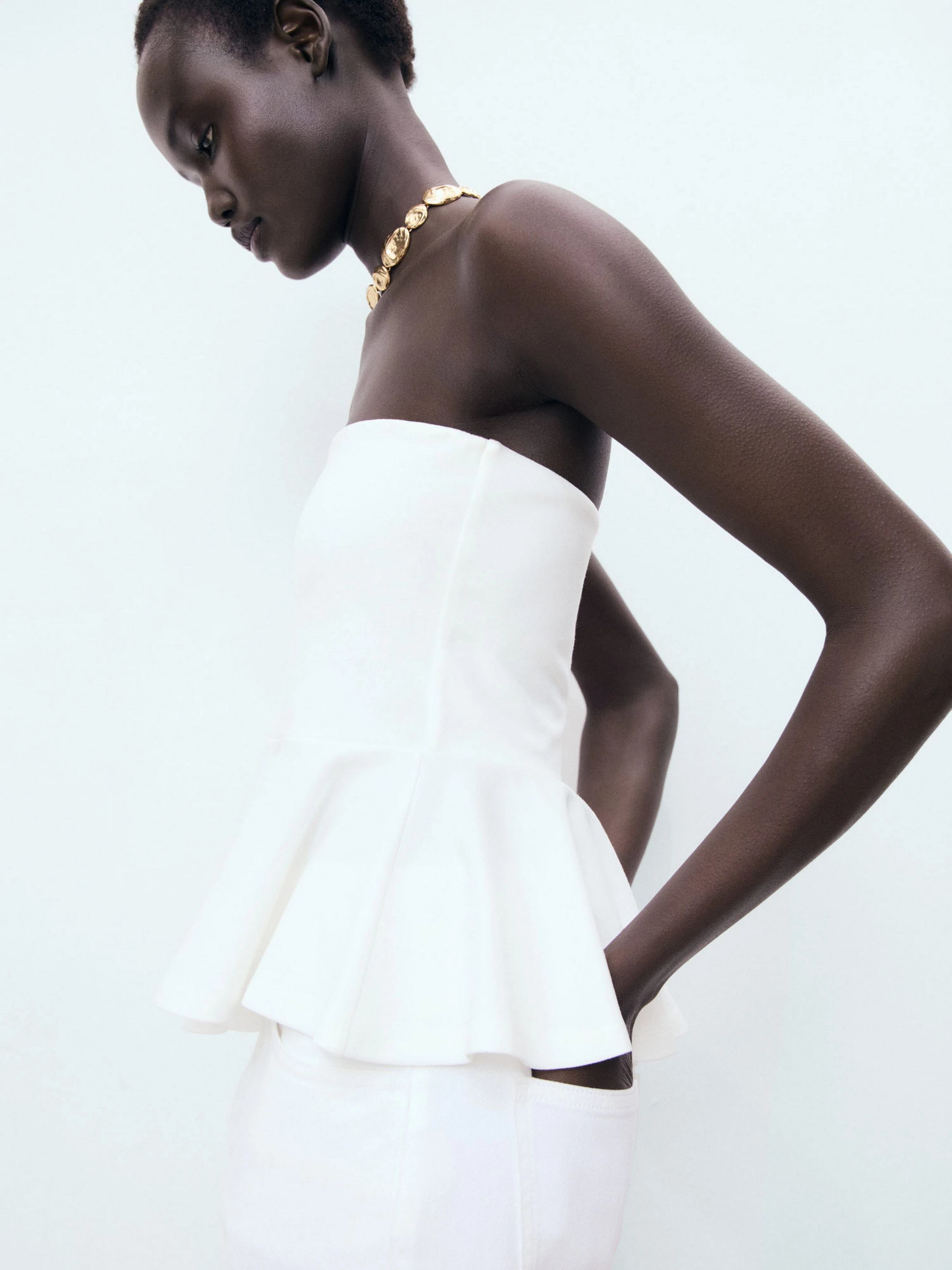 Жіночий Топ MANGO PEPLUM