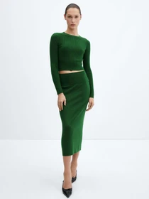 Спідниці MANGO PRINCHES модель 67043264_43 Фото