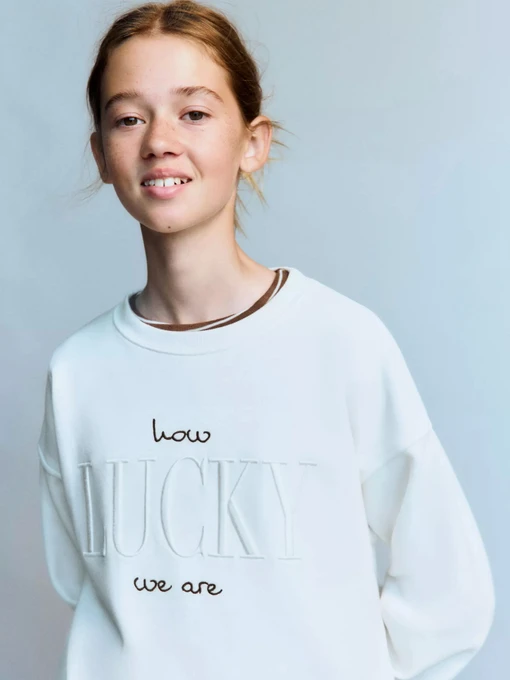Бавовняний Дитячий Світшот MANGO LUCKY фото 3