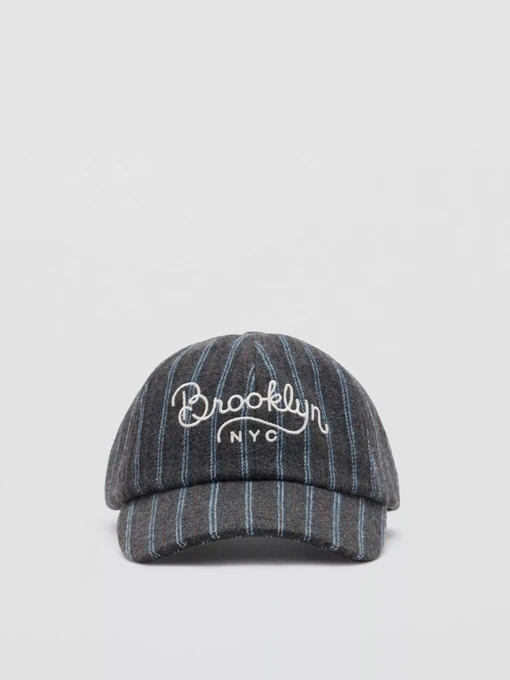 MANGO BROOKLYN Кепка колір сірий фото 2