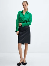Рубашки MANGO Ideale модель 67034044_43 Фото