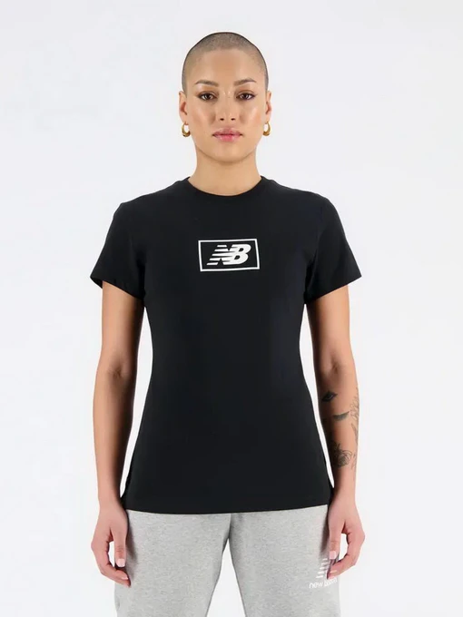 Футболки и поло New Balance Essentials Jersey Athletic Fit модель WT33515BK Фото