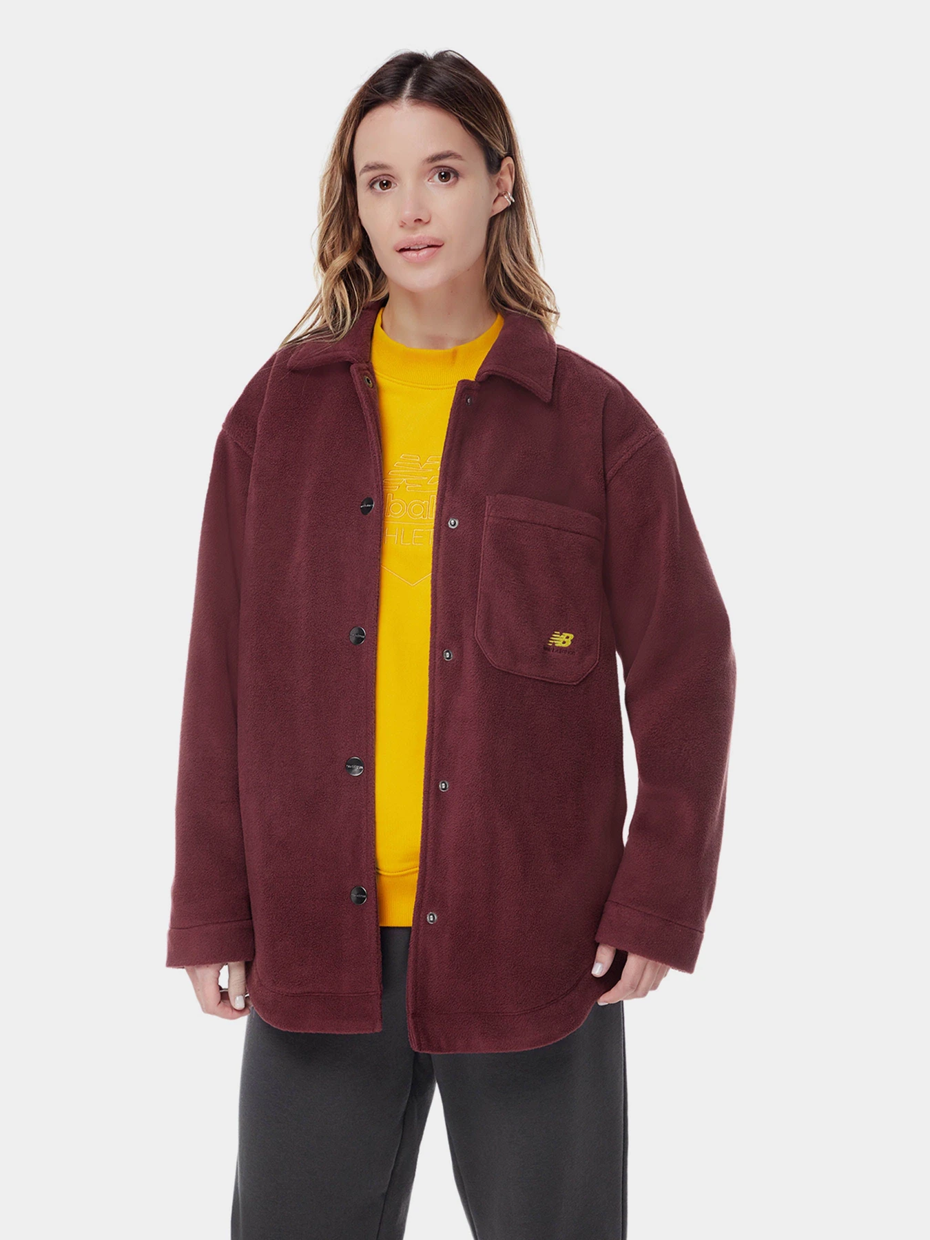 Куртки та дублянки New Balance Athletics Polarfleece модель WJ33513NBY Куртки та дублянки New Balance Athletics Polarfleece модель WJ33513NBY Фото