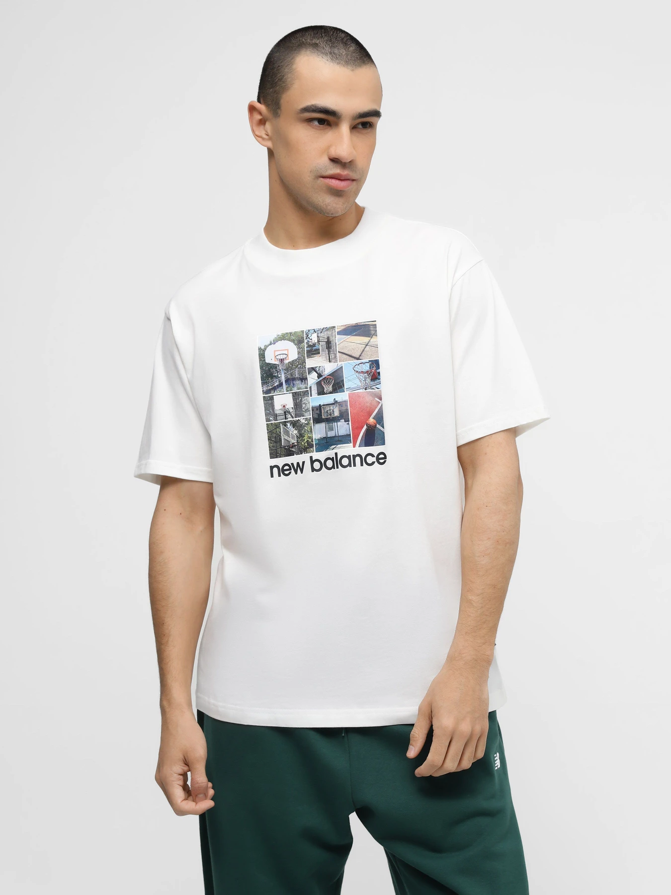 Футболки и поло New Balance HOOPS GRAPHIC модель MT41598SST Футболки и поло New Balance HOOPS GRAPHIC модель MT41598SST Фото