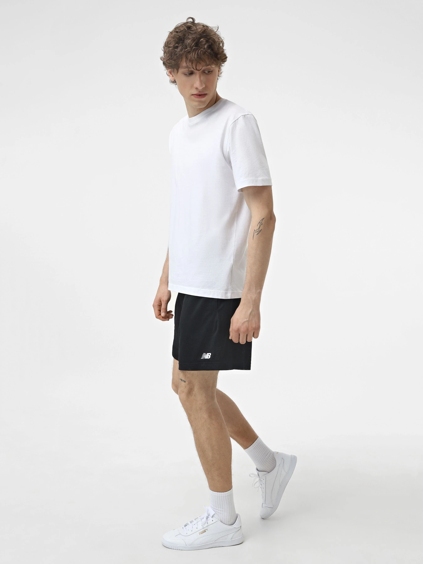 Шорты New Balance SMALL LOGO модель MS41515BK Фото