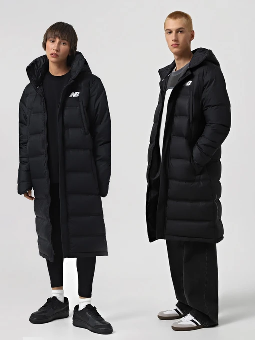 Куртки та дублянки New Balance BENCH LONG DOWN модель MJ231054BK Фото