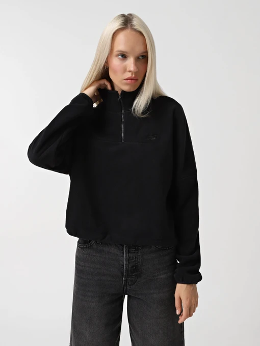 Худи и свитшоты New Balance POLAR FLEECE HZ модель WT43529BK Фото